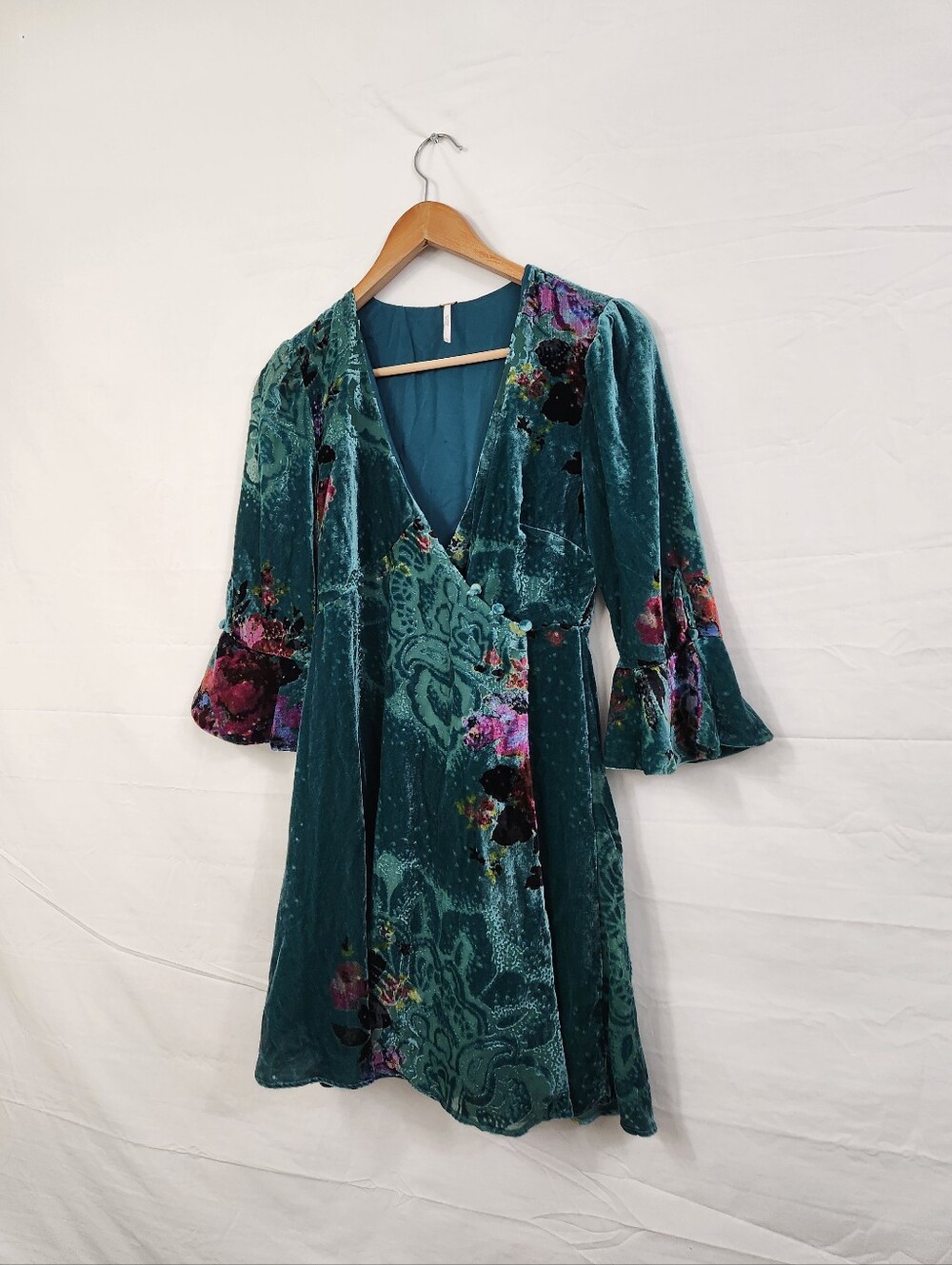 Free People Velvet Floral Burnout Dress